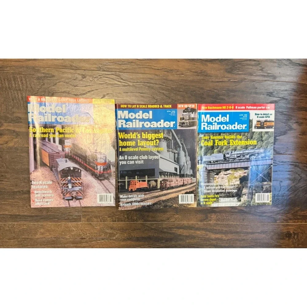 Model Railroader Magazine Lot of 21 Issues 1980s–2000s Model Train Hobby